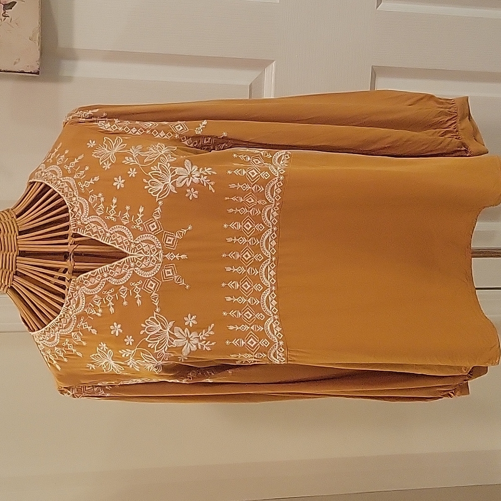Embroidered Top By Giddy Up Glamour